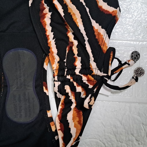 DKNY Printed Side Tie Bikini Bottom Swimsuit - Picture 11 of 12